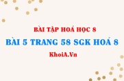 Bài 5 trang 58 SGK Hoá 8: Cách lập công thức hoá học